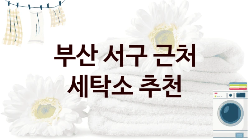 부산 서구 근처 세탁소 추천