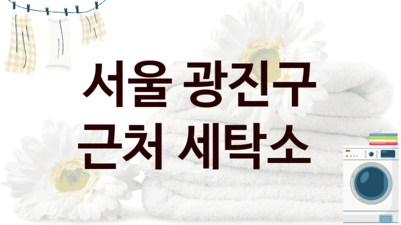 서울 광진구 근처 세탁소