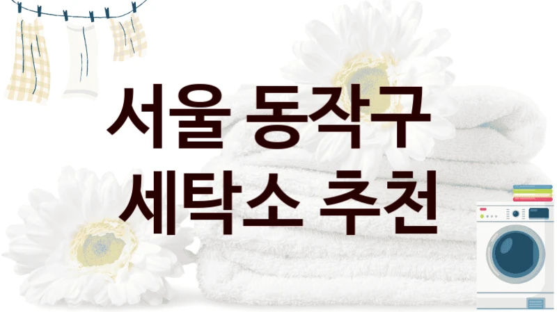 서울 동작구  세탁소 추천