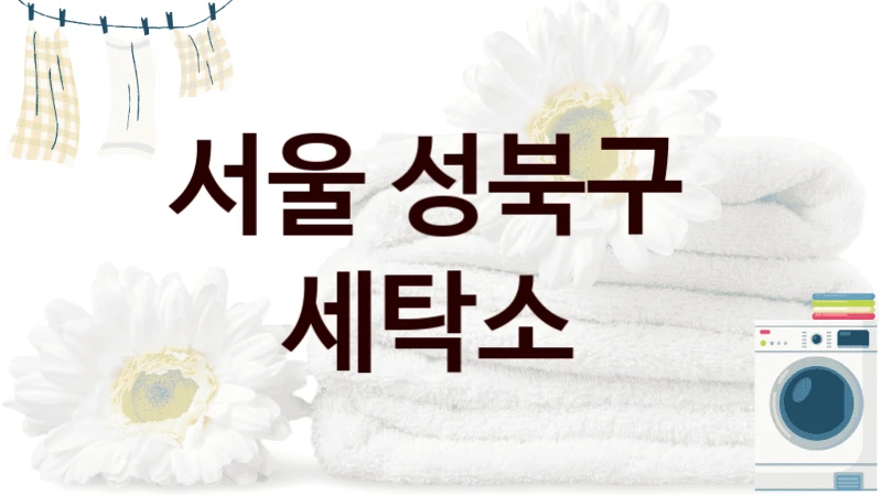 서울 성북구  세탁소
