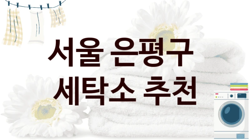 서울 은평구  세탁소 추천