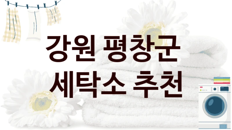 강원 평창군  세탁소 추천