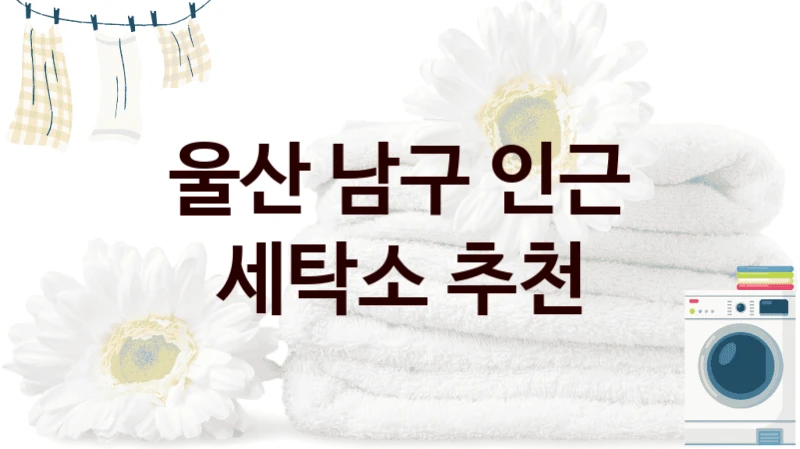 울산 남구 이불세탁 전문 세탁소 리스트, 가격표 한눈에 보기