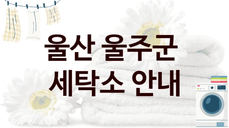 울산 울주군  세탁소 안내
