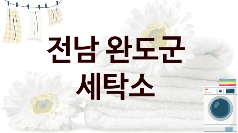 전남 완도군  세탁소