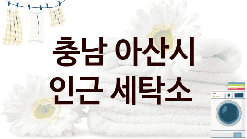 충남 아산시 인근 세탁소