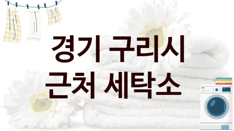경기 구리시 근처 세탁소