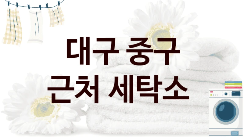대구 중구 근처 세탁소