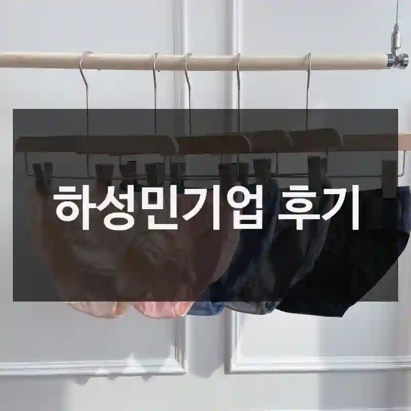최근 가장 잘 산 것 중 하나, 하성민기업 “하성민기업” 사용기