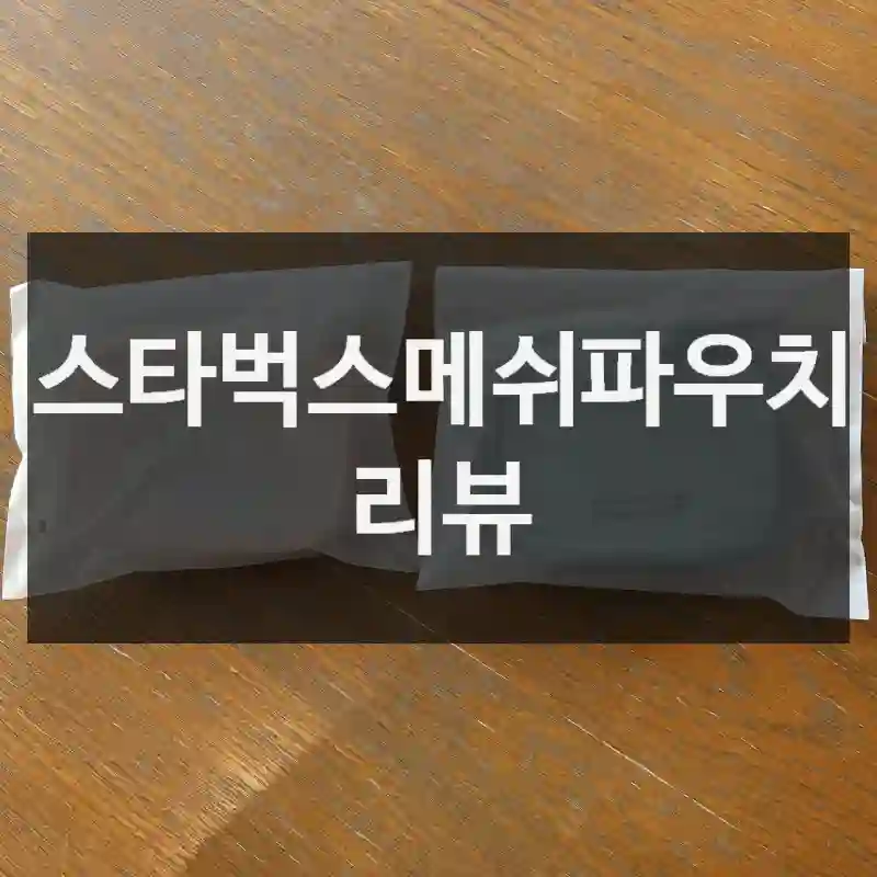 평점만 믿고 산 “스타벅스메쉬파우치”, 스타벅스 내 느낌은?