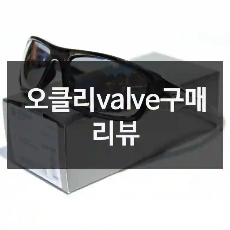 오클리valve구매 리뷰