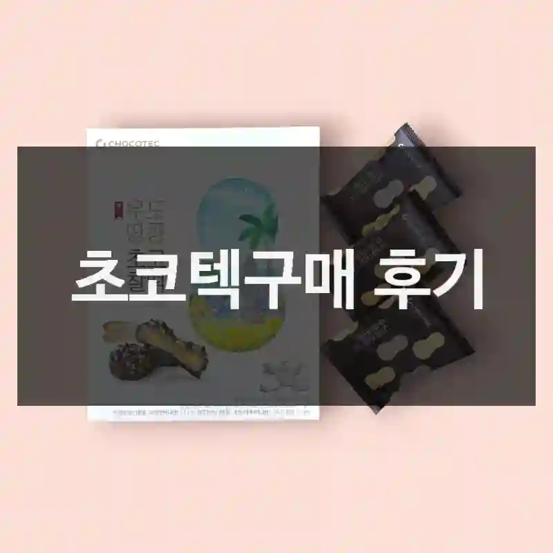 초코텍구매 후기