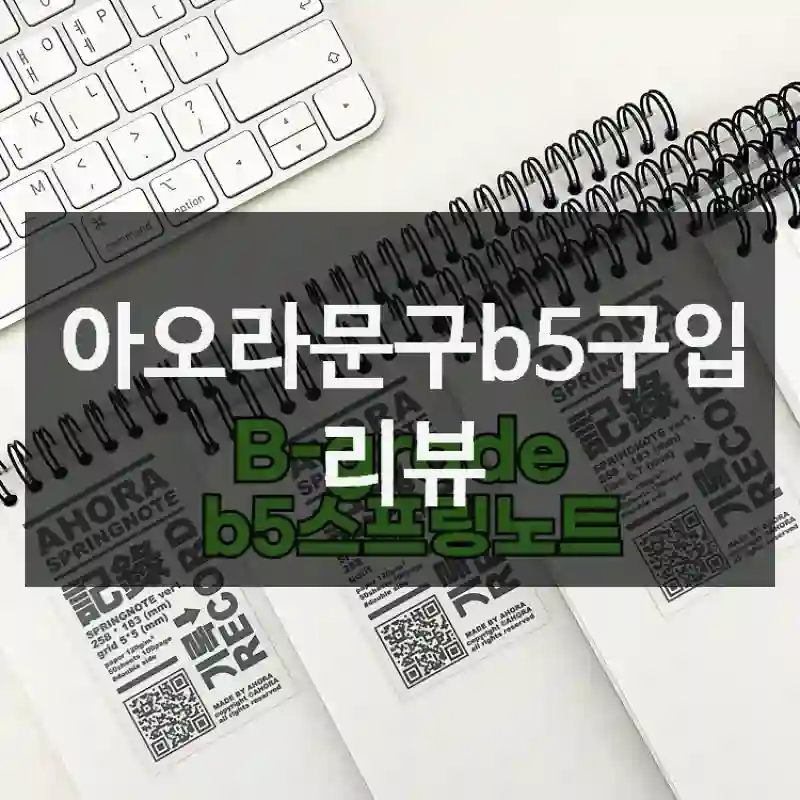 아오라문구b5구입 리뷰