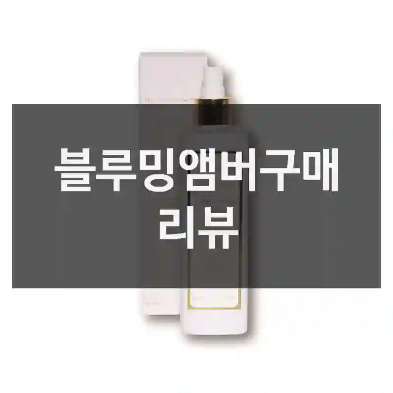 블루밍앰버구매 리뷰