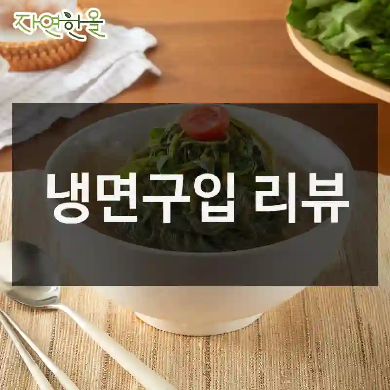 냉면구입 리뷰