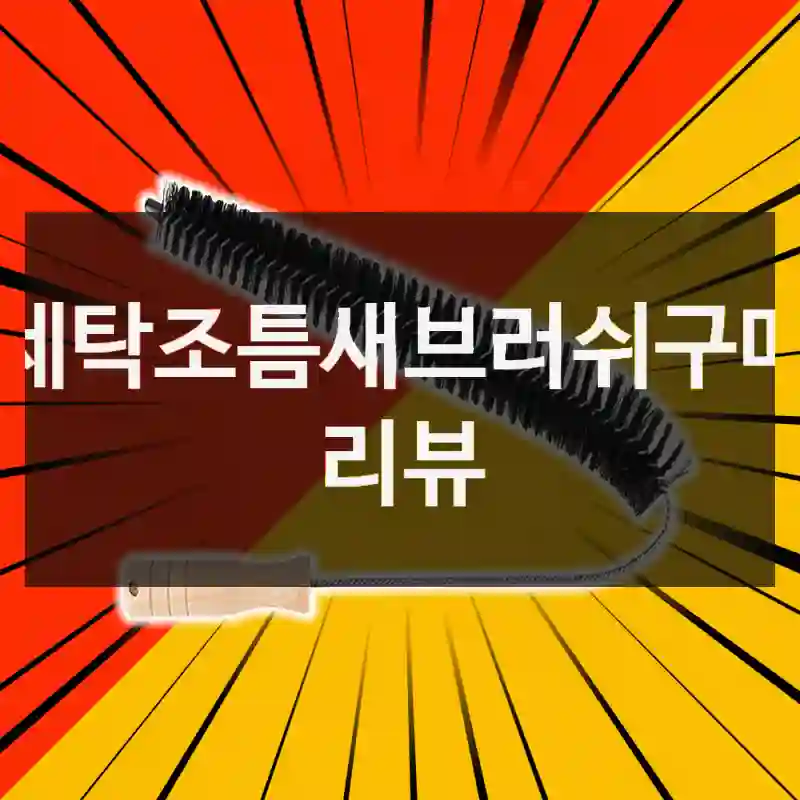 세탁조틈새브러쉬구매 리뷰