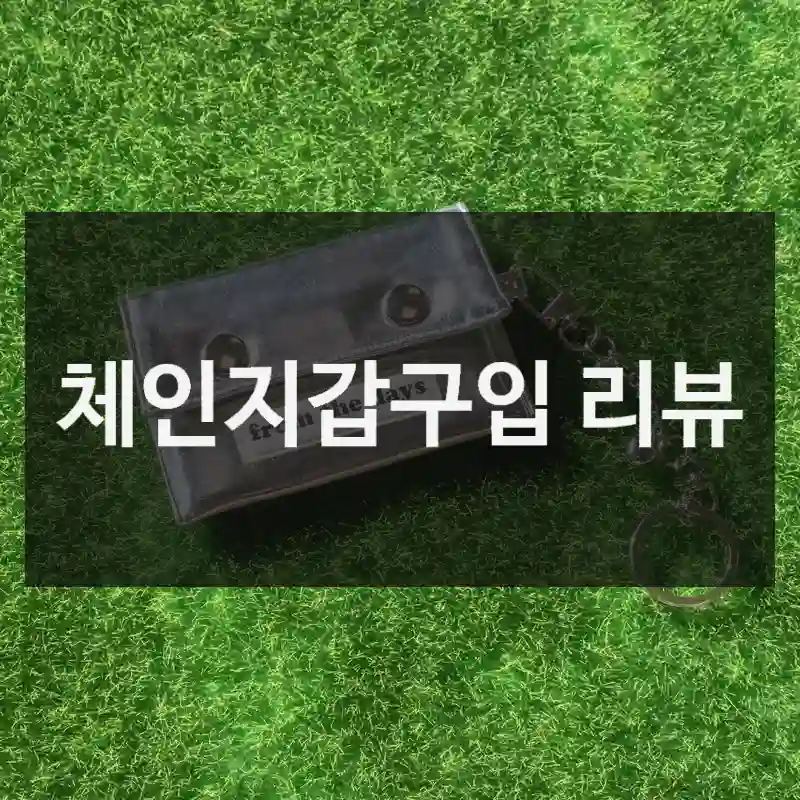 체인지갑구입 리뷰