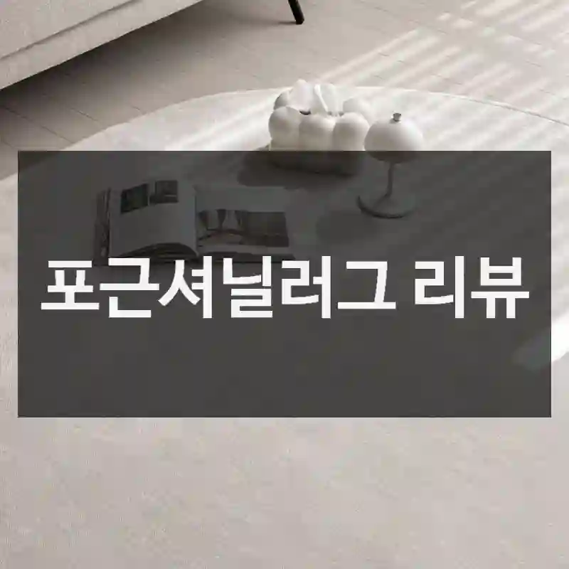 포근셔닐러그 리뷰