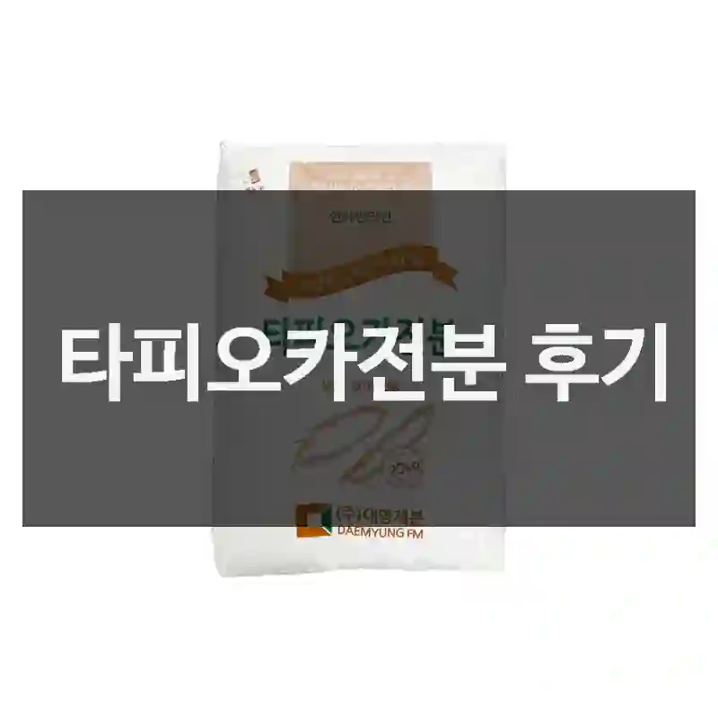 타피오카전분 후기