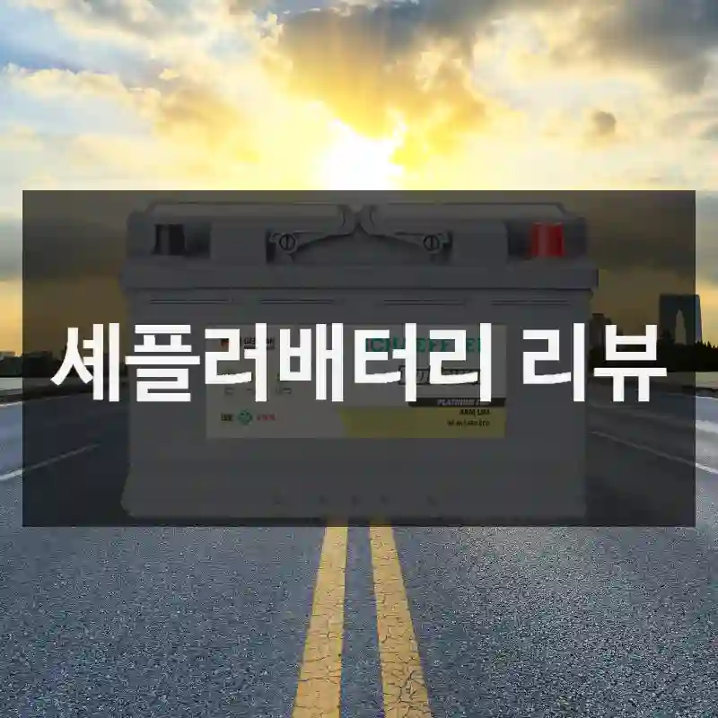 셰플러배터리 리뷰