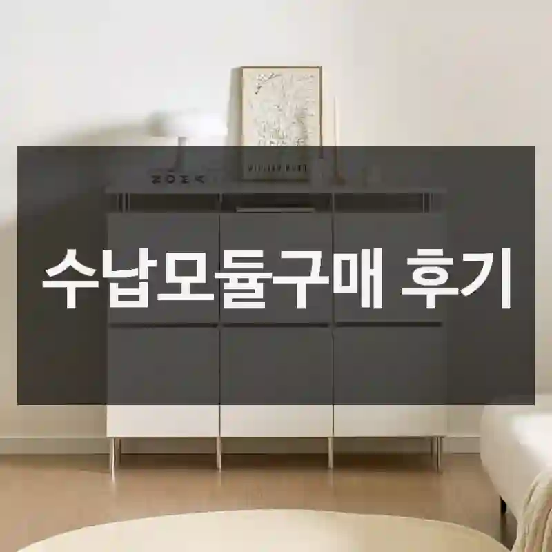 수납모듈구매 후기