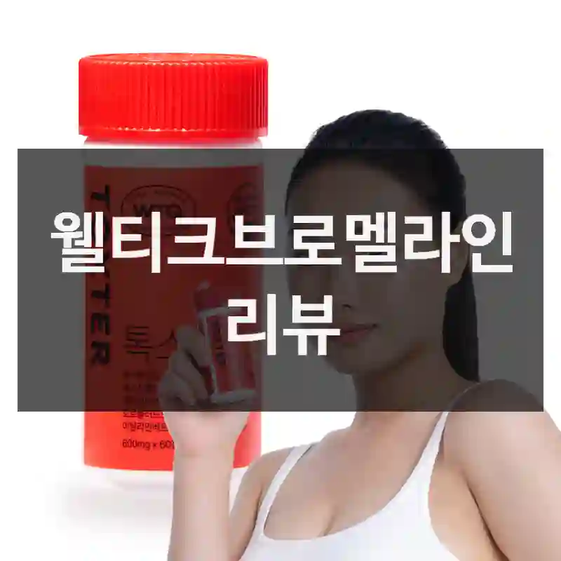웰티크브로멜라인 리뷰
