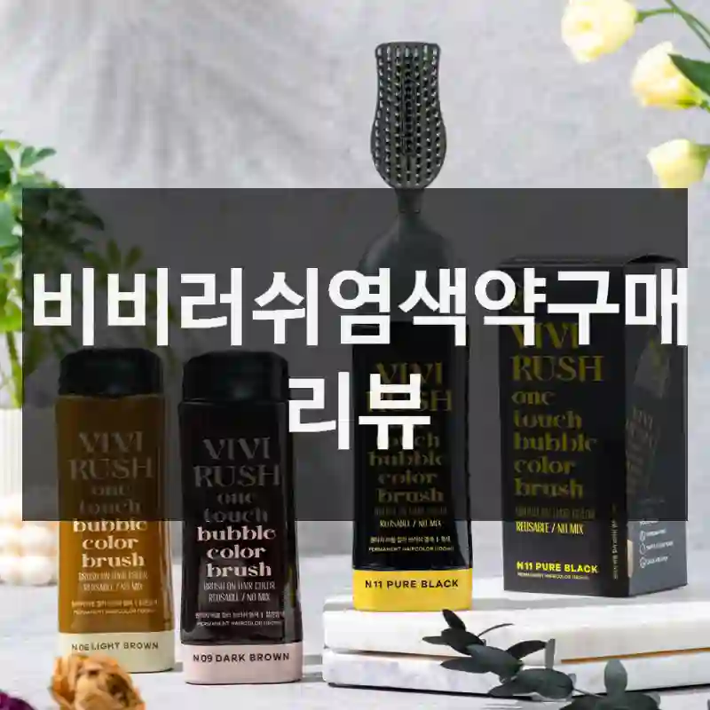 비비러쉬염색약구매 리뷰